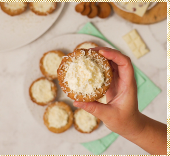 Coconut cookie cups