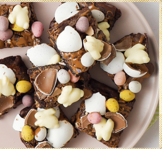 Easter Marshmallow Brownies